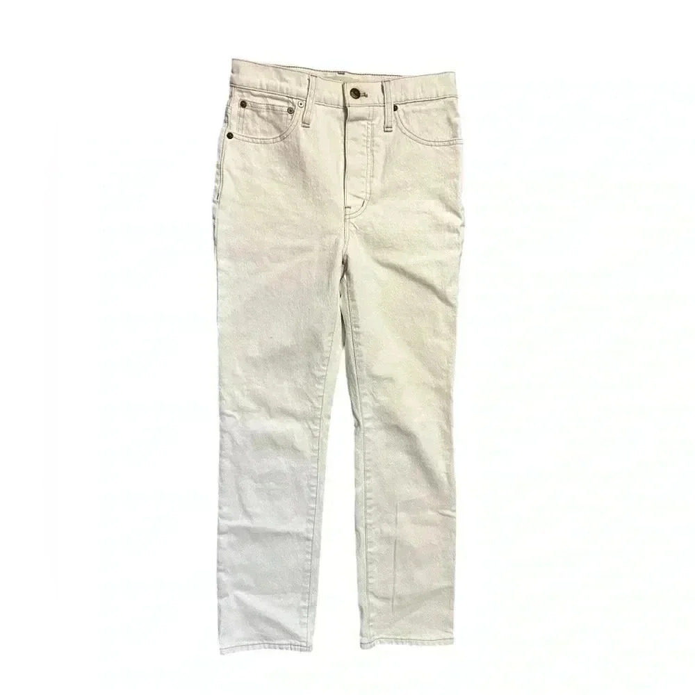 Madewell Cream Jeans Semi Demi Jeans